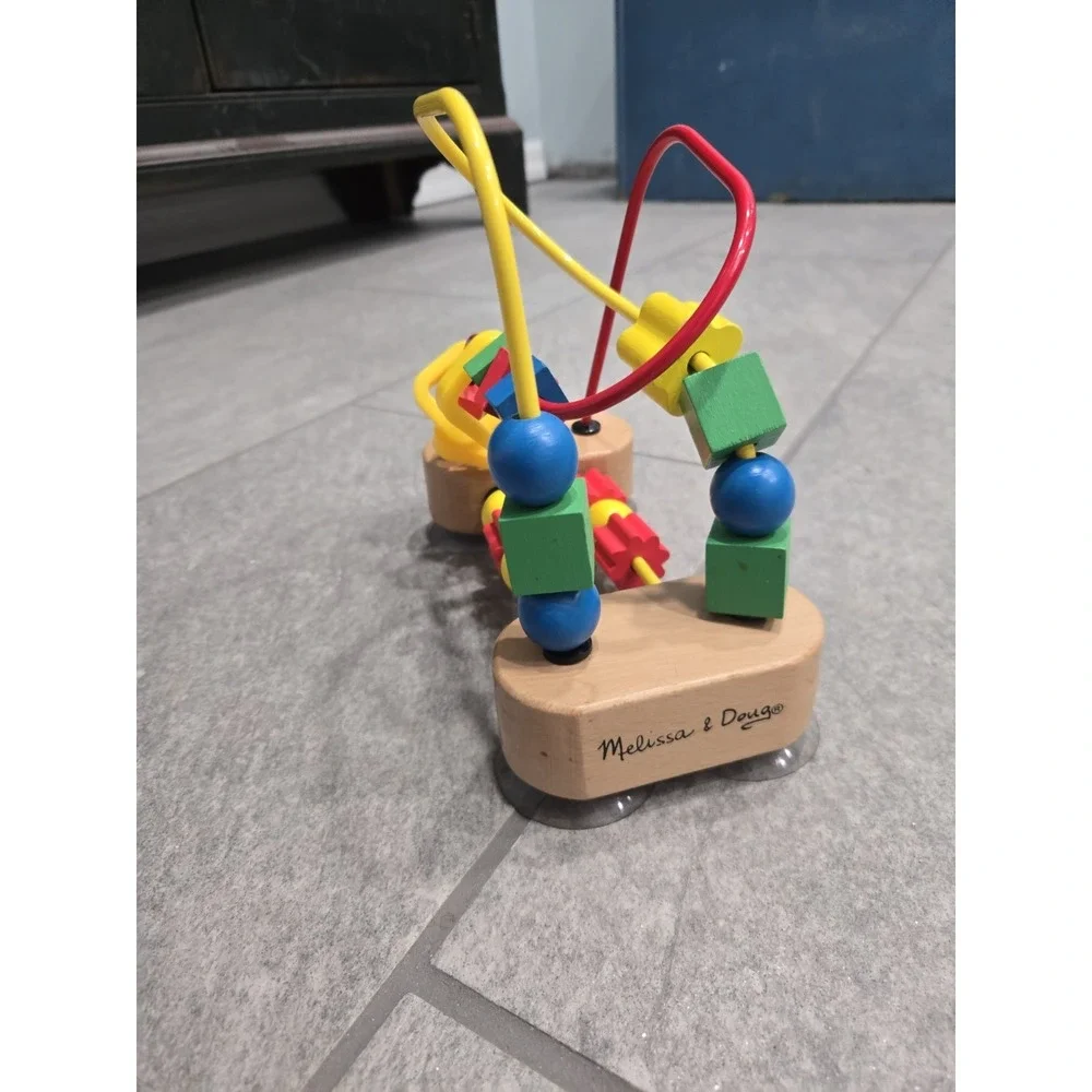 Melissa & Doug My First Bead Maze Wooden Toddler Toy Suction Cup Activity